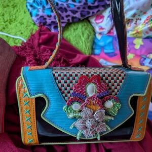 Mary Frances Colorful Embroidered Women's Bag